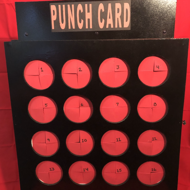 Punch Card Live Game